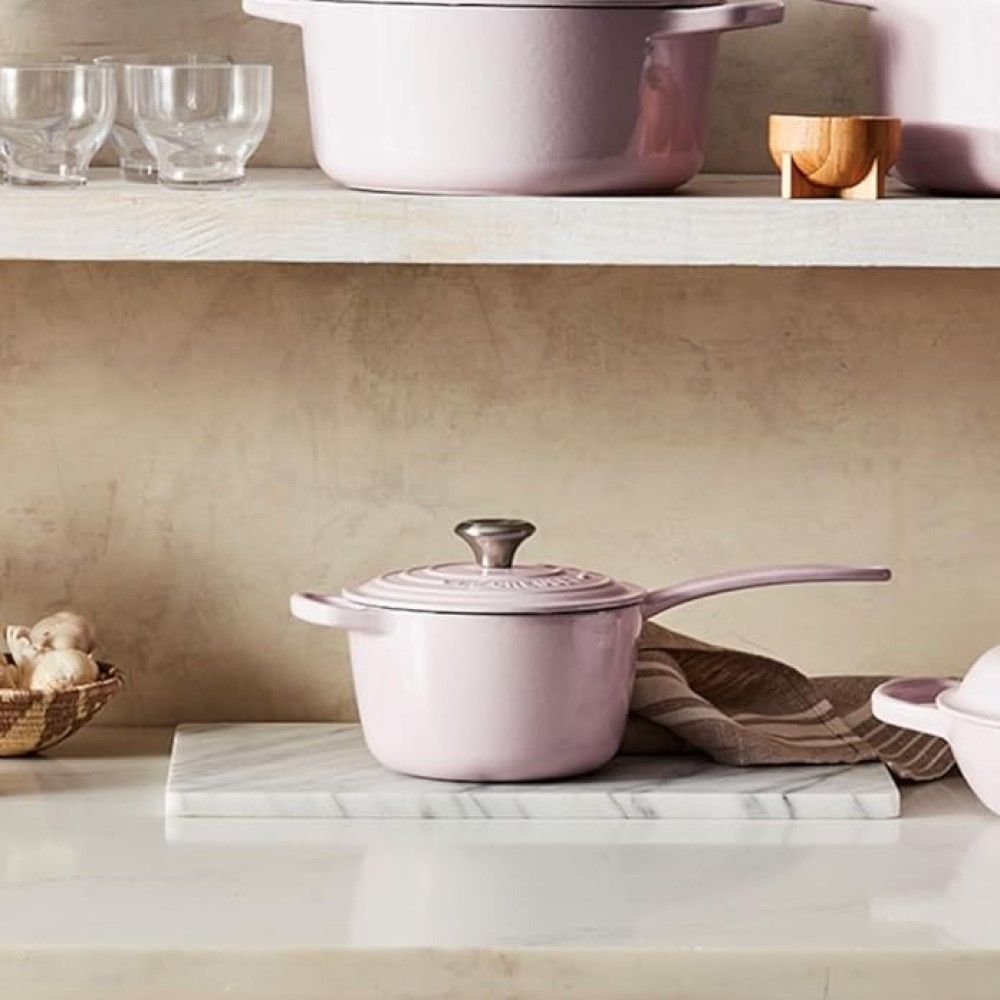 Le Creuset 2.25 Qt. Signature Enameled Cast Iron Saucepan With Stainless Steel Knob | Shallot