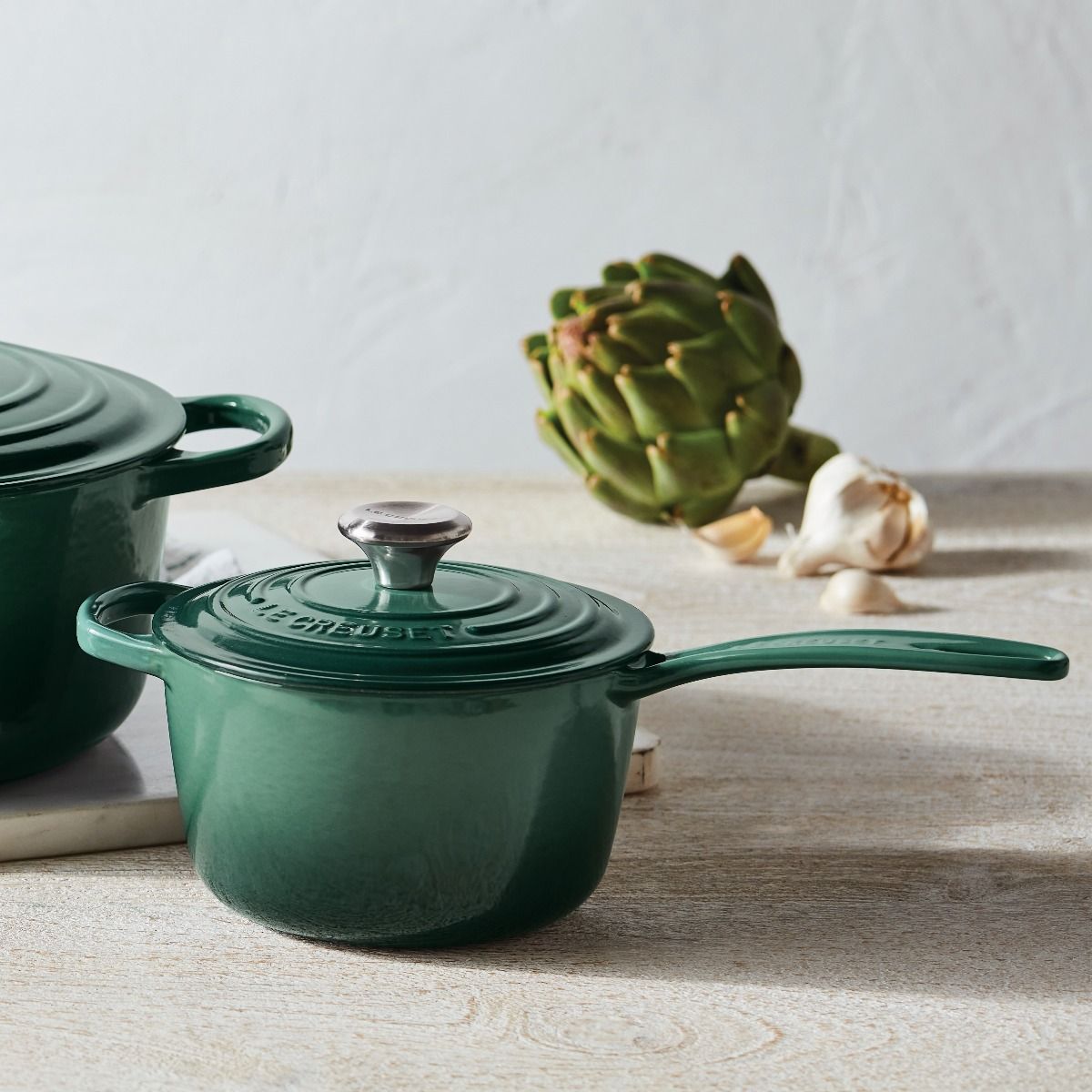Le Creuset 1.75 Qt. Signature Enameled Cast Iron Saucepan With Stainless Steel Knob | Artichaut