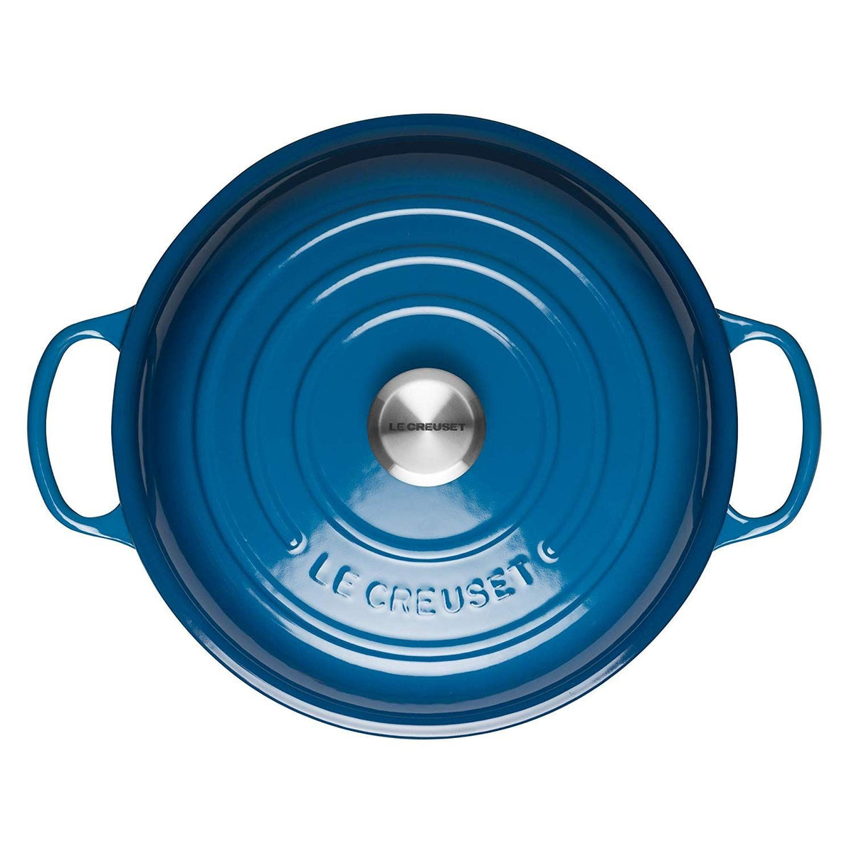 Le Creuset 2.25 Qt. Signature Enameled Cast Iron Braiser With Stainless Steel Knob | Marseille Blue