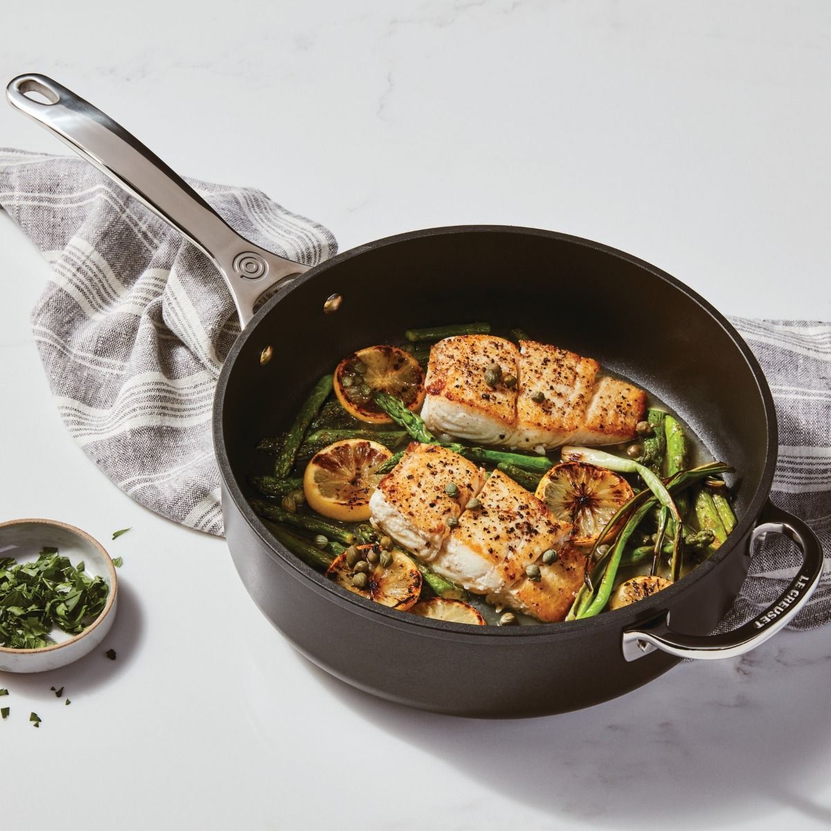 Le Creuset 4.25 Qt. Sauté Pan With Glass Lid | Toughened Nonstick Pro