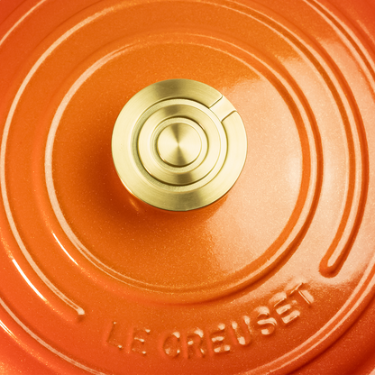  Le Creuset Signature 7.25 Qt. Round Dutch Oven With Crucible Knob | Flamme Dorée