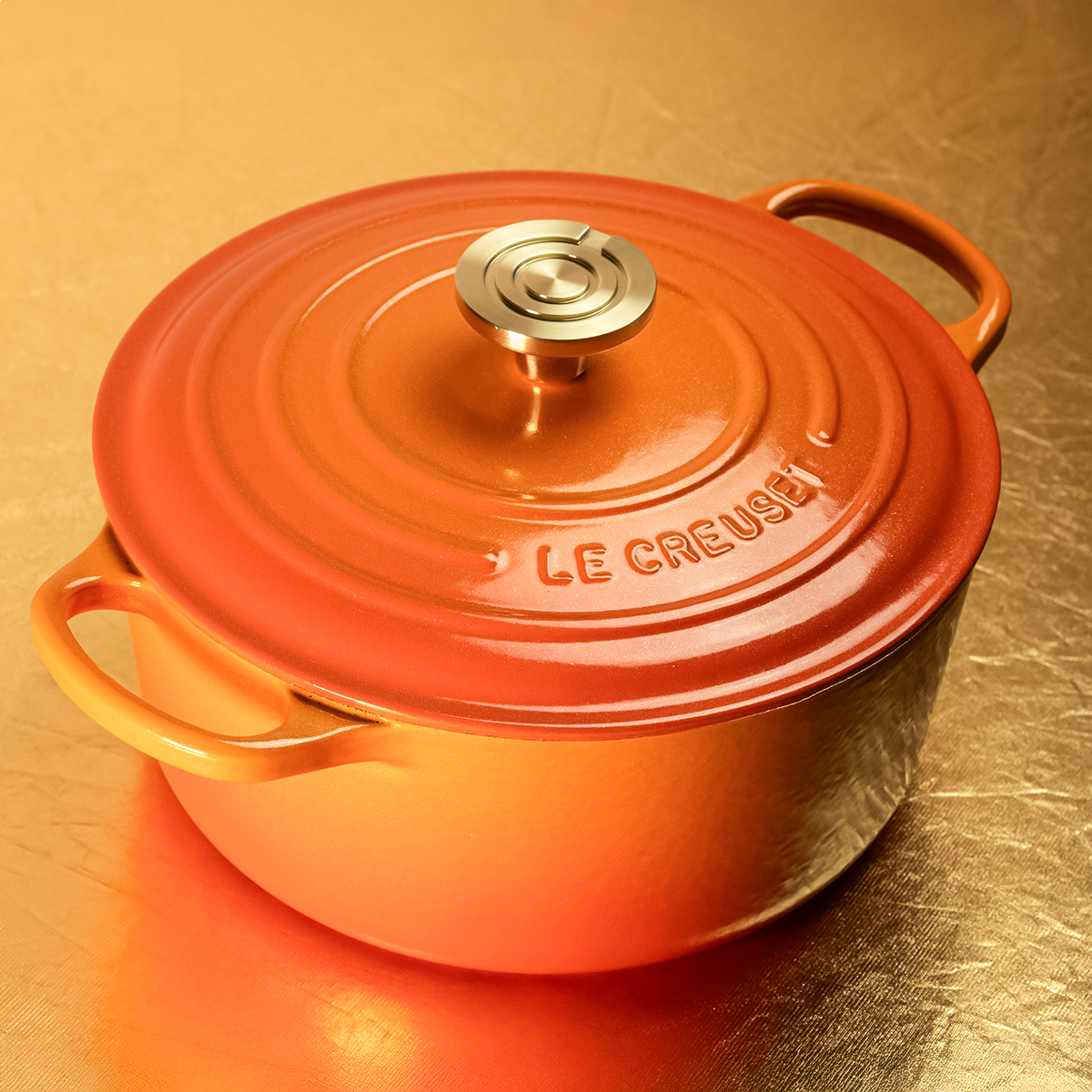  Le Creuset Signature 7.25 Qt. Round Dutch Oven With Crucible Knob | Flamme Dorée