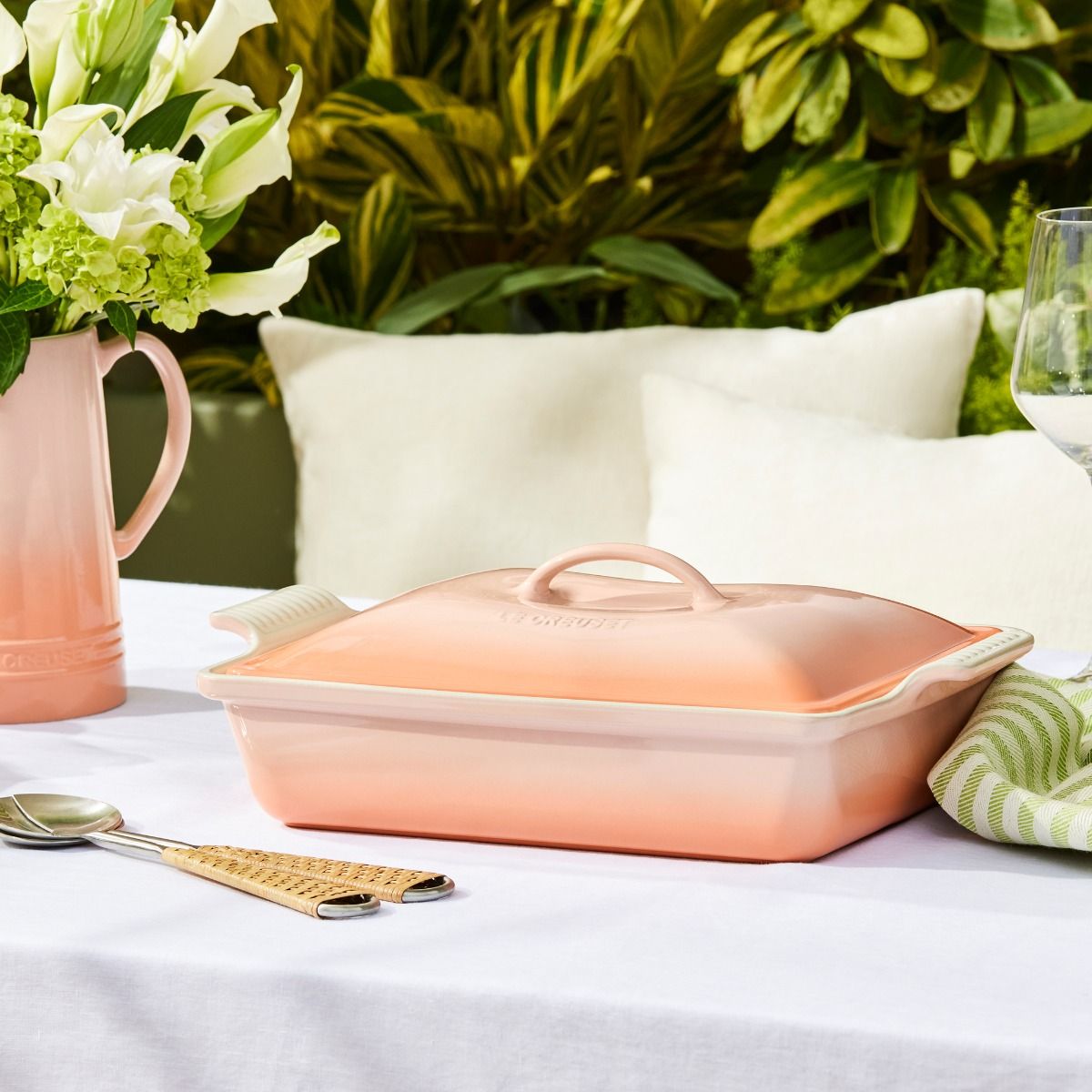  Le Creuset 4 Qt. Heritage Covered Rectangular Casserole | Pêche