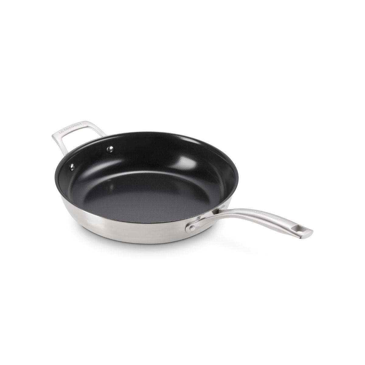  Le Creuset Essential Stainless Steel Nonstick 11" Shallow Round Fry Pan