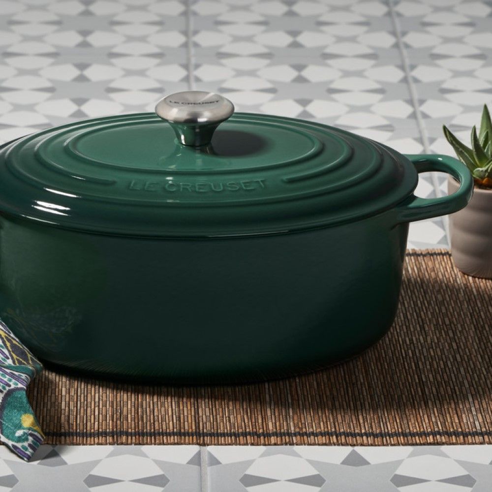  Le Creuset 6.75 Qt. Oval Signature Dutch Oven With Stainless Steel Knob | Artichaut