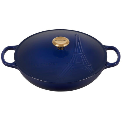  Le Creuset 3.5Qt Signature Braiser Eiffel Tower Collection | Indigo
