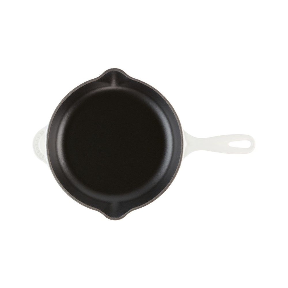  Le Creuset 9" Classic Skillet | White