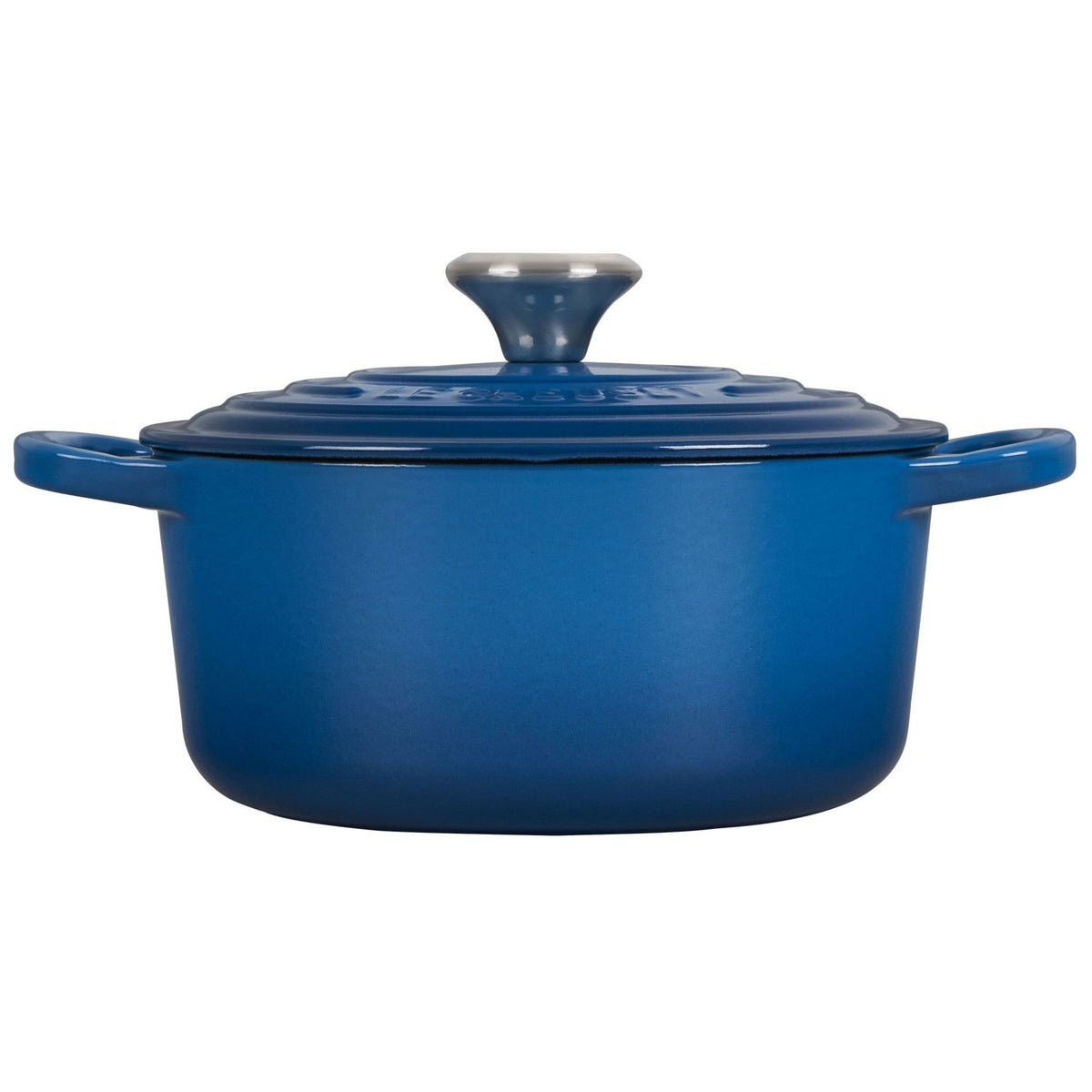  Le Creuset 2 Qt. Round Signature Cast Iron Dutch Oven With Stainless Steel Knob | Marseille Blue