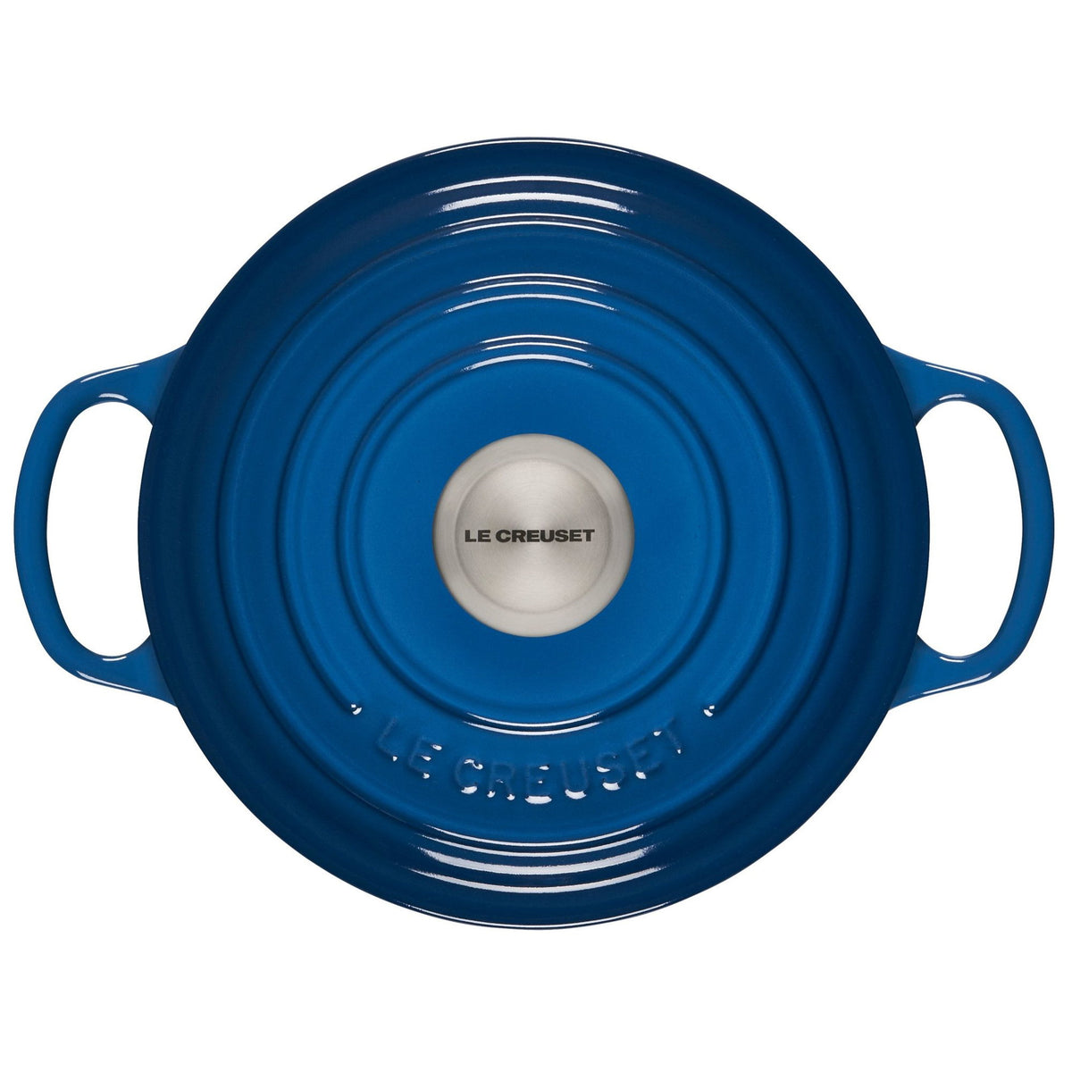  Le Creuset 2 Qt. Round Signature Cast Iron Dutch Oven With Stainless Steel Knob | Marseille Blue