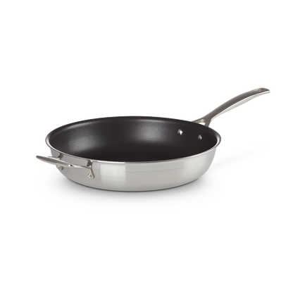  Le Creuset Classic Stainless Steel Nonstick 12" Shallow Round Fry Pan