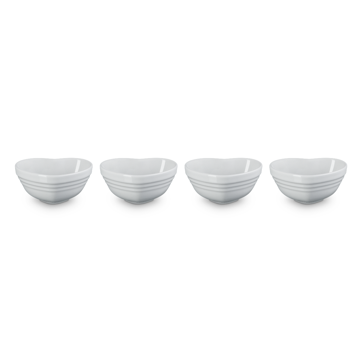  Le Creuset Mini Heart Bowls (Set Of 4) | White