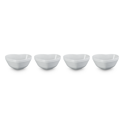  Le Creuset Mini Heart Bowls (Set Of 4) | White