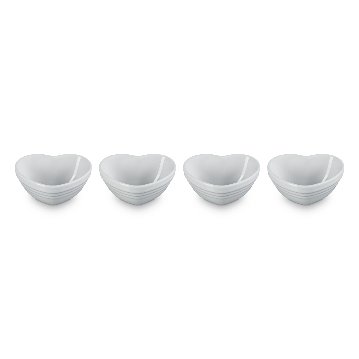  Le Creuset Mini Heart Bowls (Set Of 4) | White