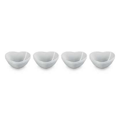  Le Creuset Mini Heart Bowls (Set Of 4) | White