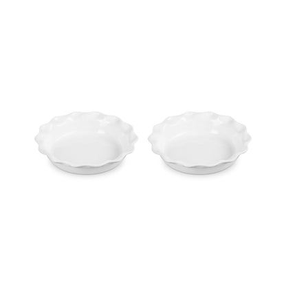  Le Creuset 9" Heritage Pie Dishes (Set Of 2) | White
