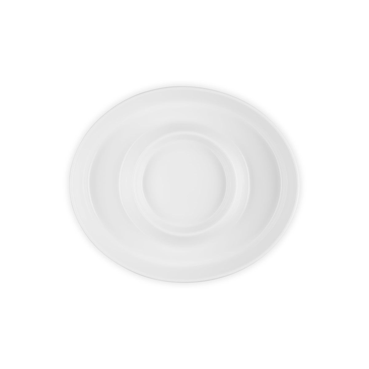  Le Creuset 13" Chip And Dip Platter | White