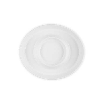  Le Creuset 13" Chip And Dip Platter | White