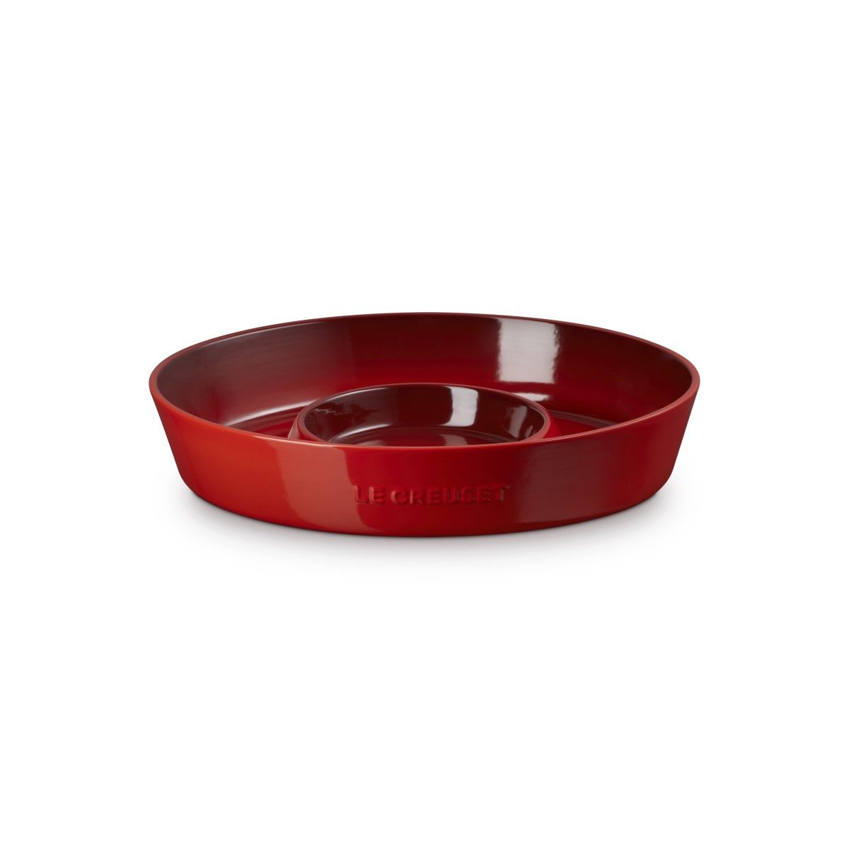  Le Creuset 13" Chip And Dip Platter | Cerise