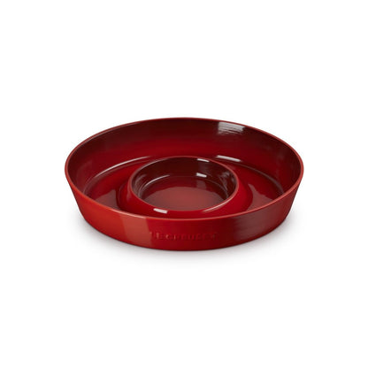  Le Creuset 13" Chip And Dip Platter | Cerise