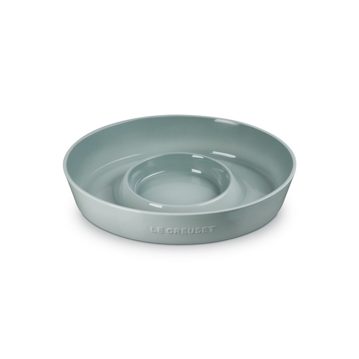  Le Creuset 13" Chip And Dip Platter | Sea Salt