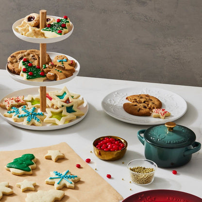  Le Creuset Holly Collection 7" Plate | White