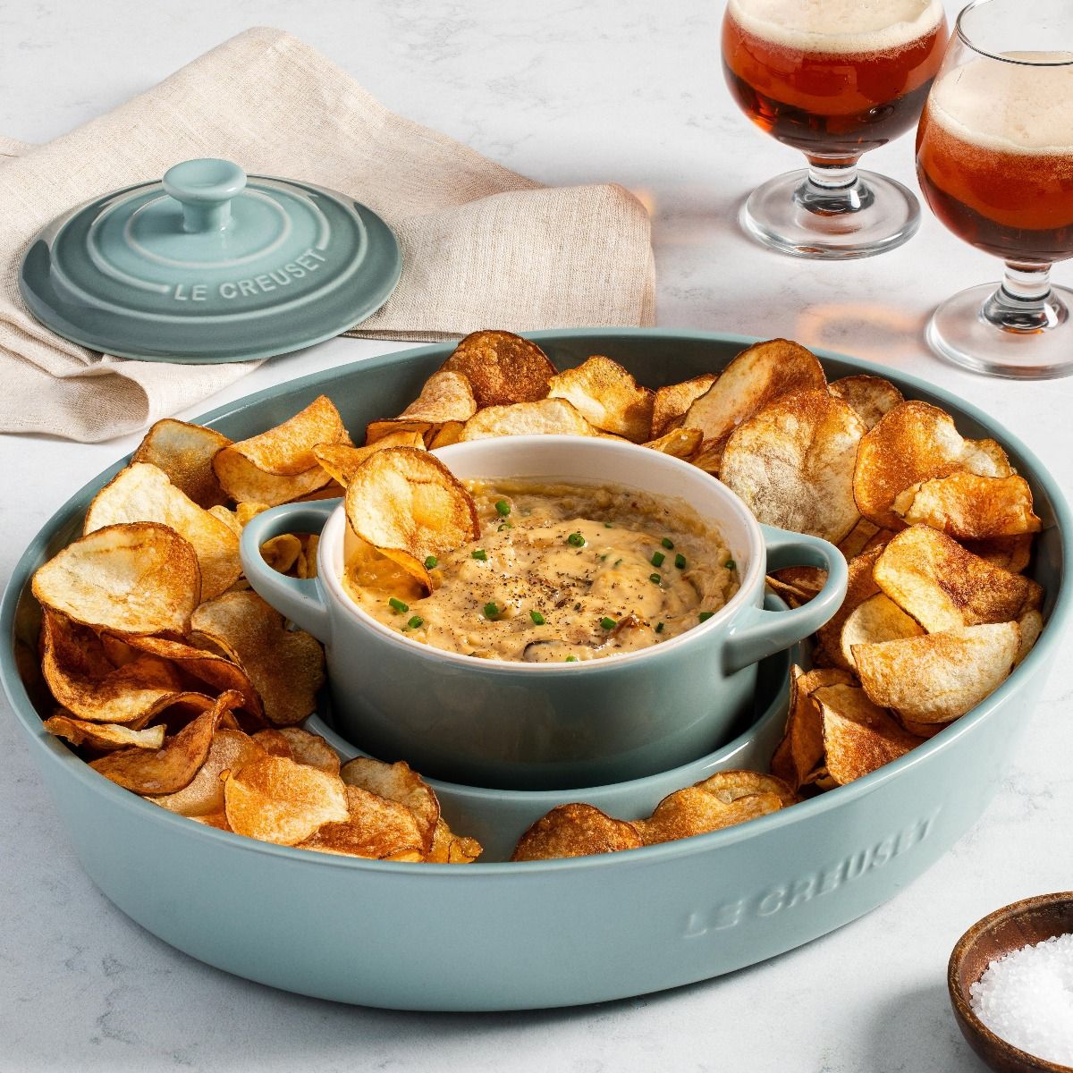  Le Creuset 24oz Round Mini Cocotte | Sea Salt