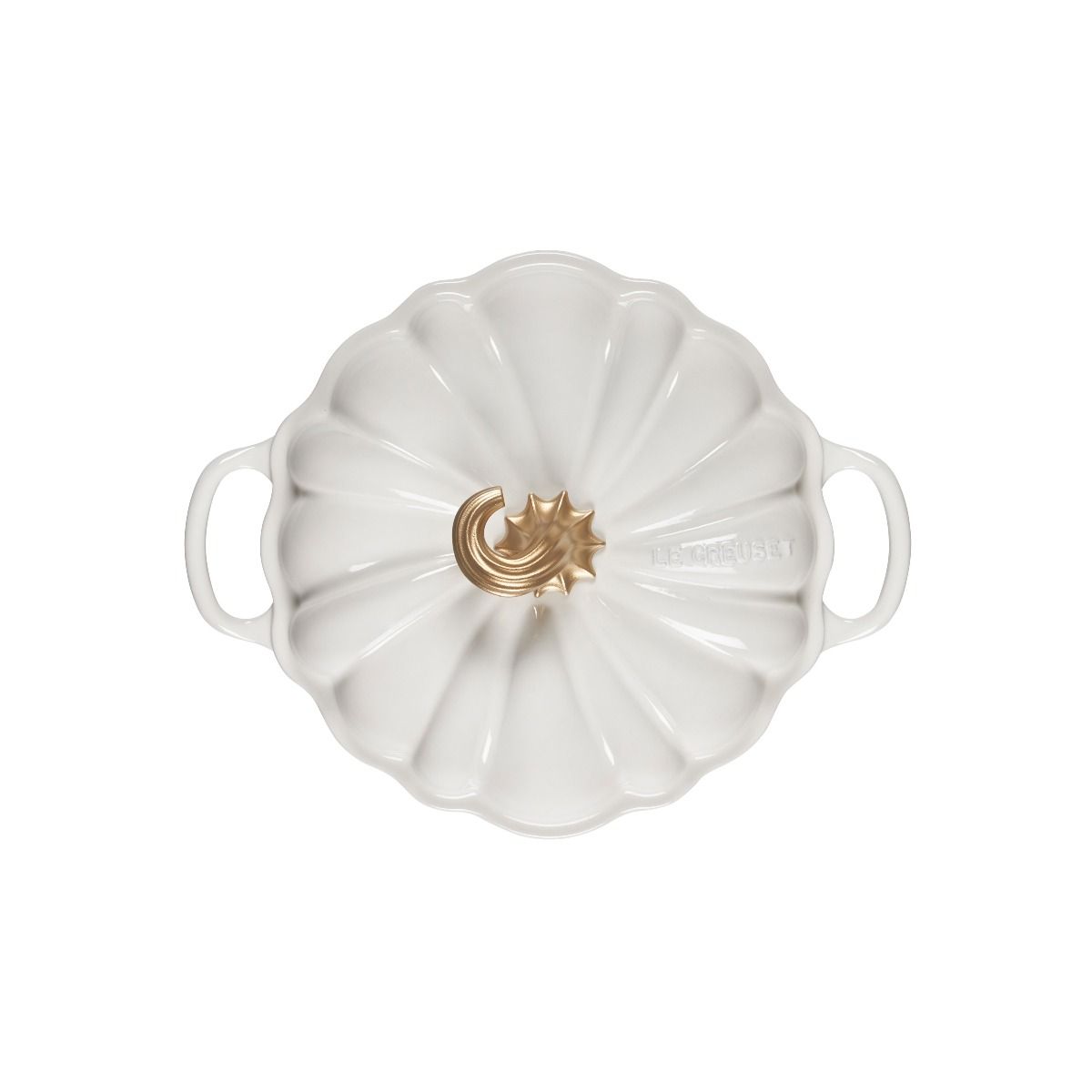  Le Creuset 4 Qt. Pumpkin Dutch Oven | White