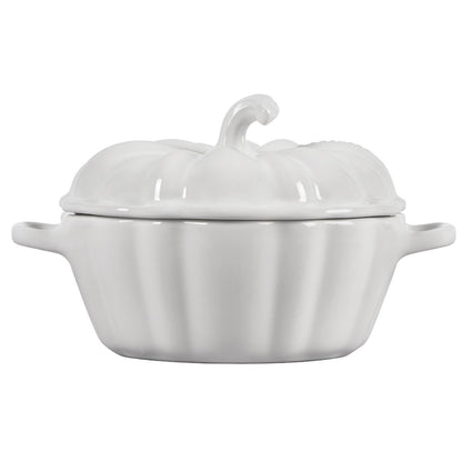  Le Creuset 12oz Mini Pumpkin Cocotte | White