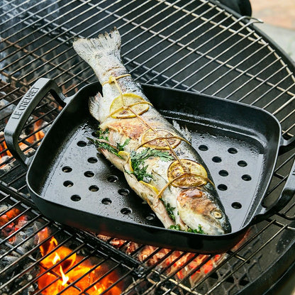  Le Creuset Alpine Collection 12" Square Grill Basket | Matte Black