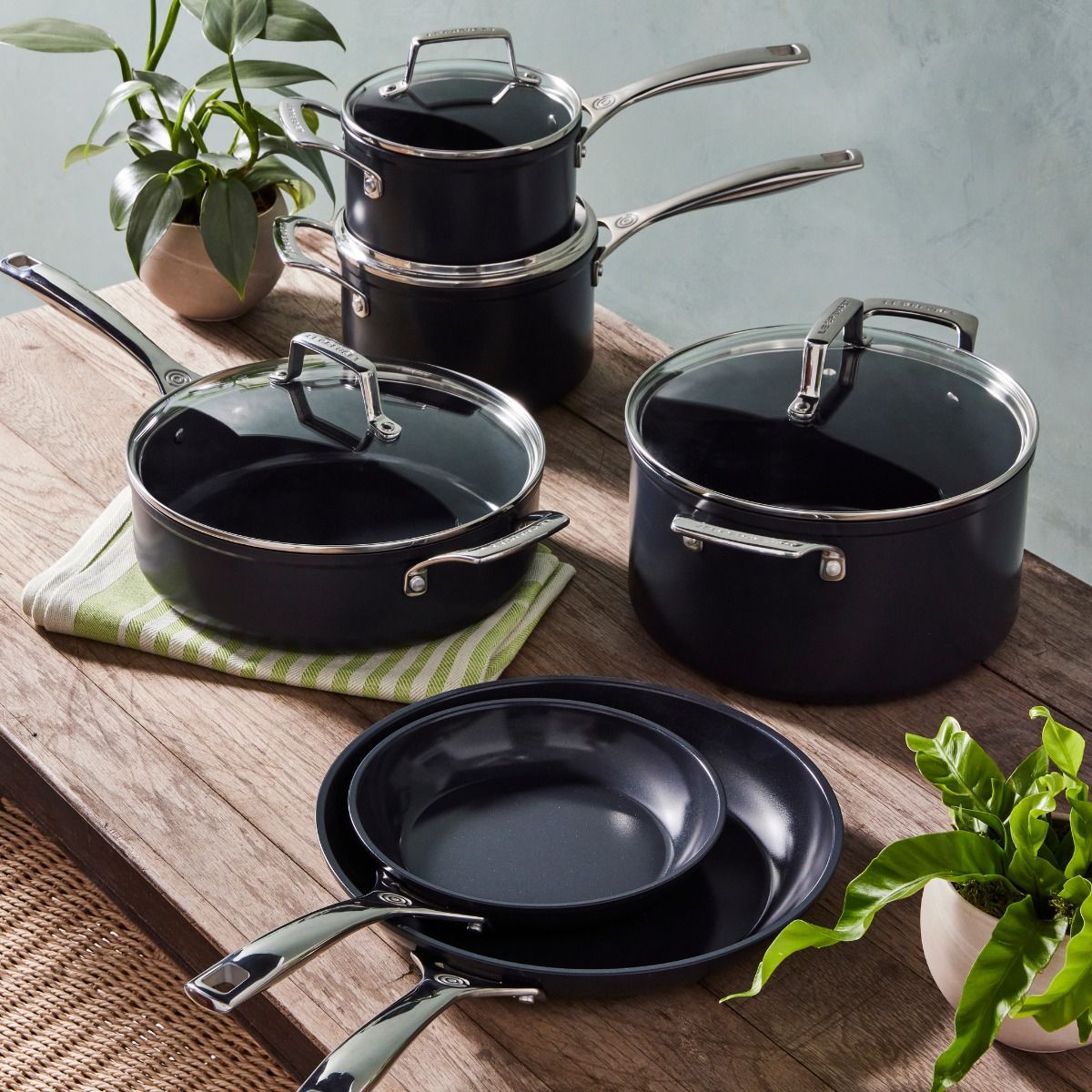  Le Creuset Essential Nonstick Ceramic 3 Qt. Saucepan