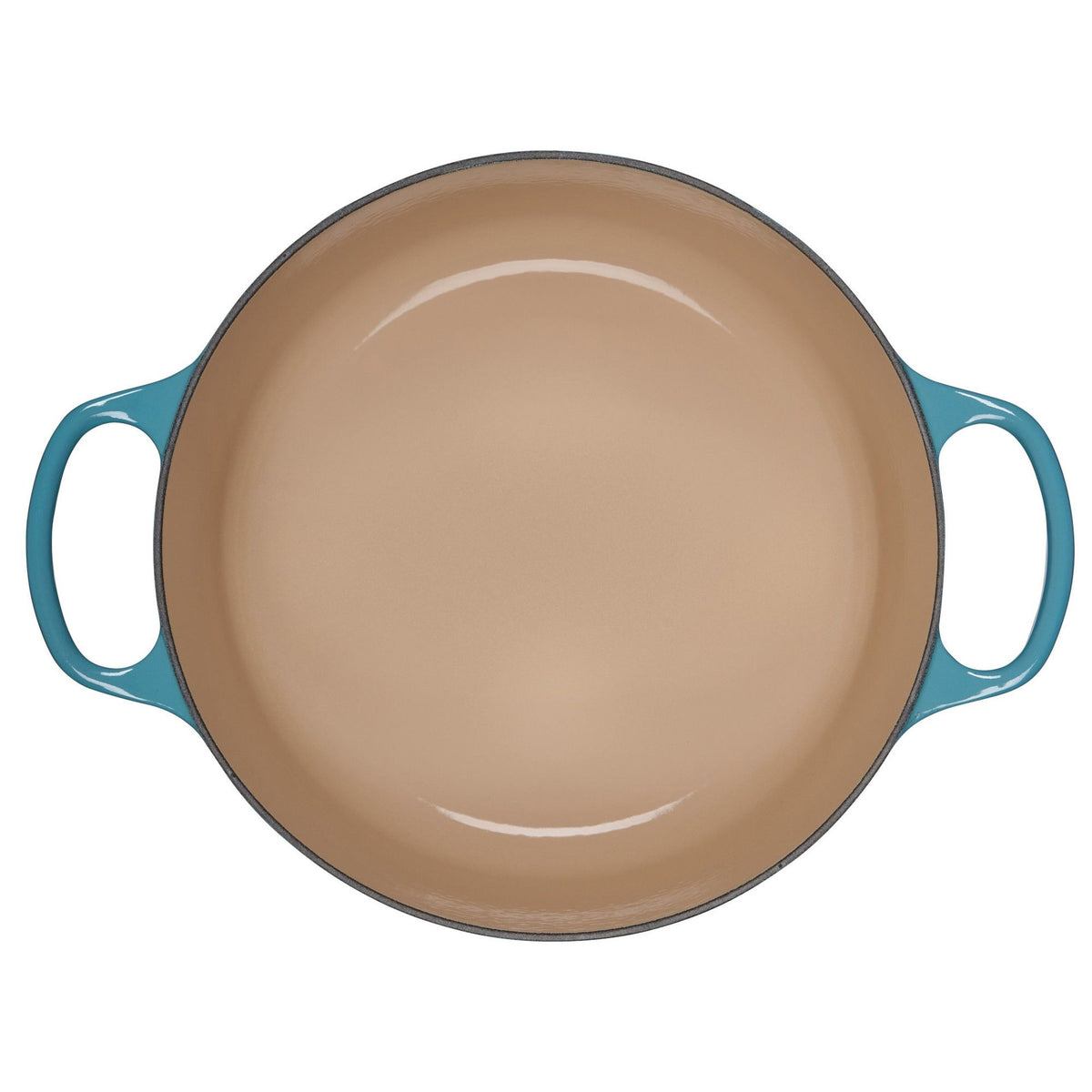  Le Creuset 5.5 Qt. Round Signature Cast Iron Dutch Oven With Stainless Steel Knob | Caribbean Blue