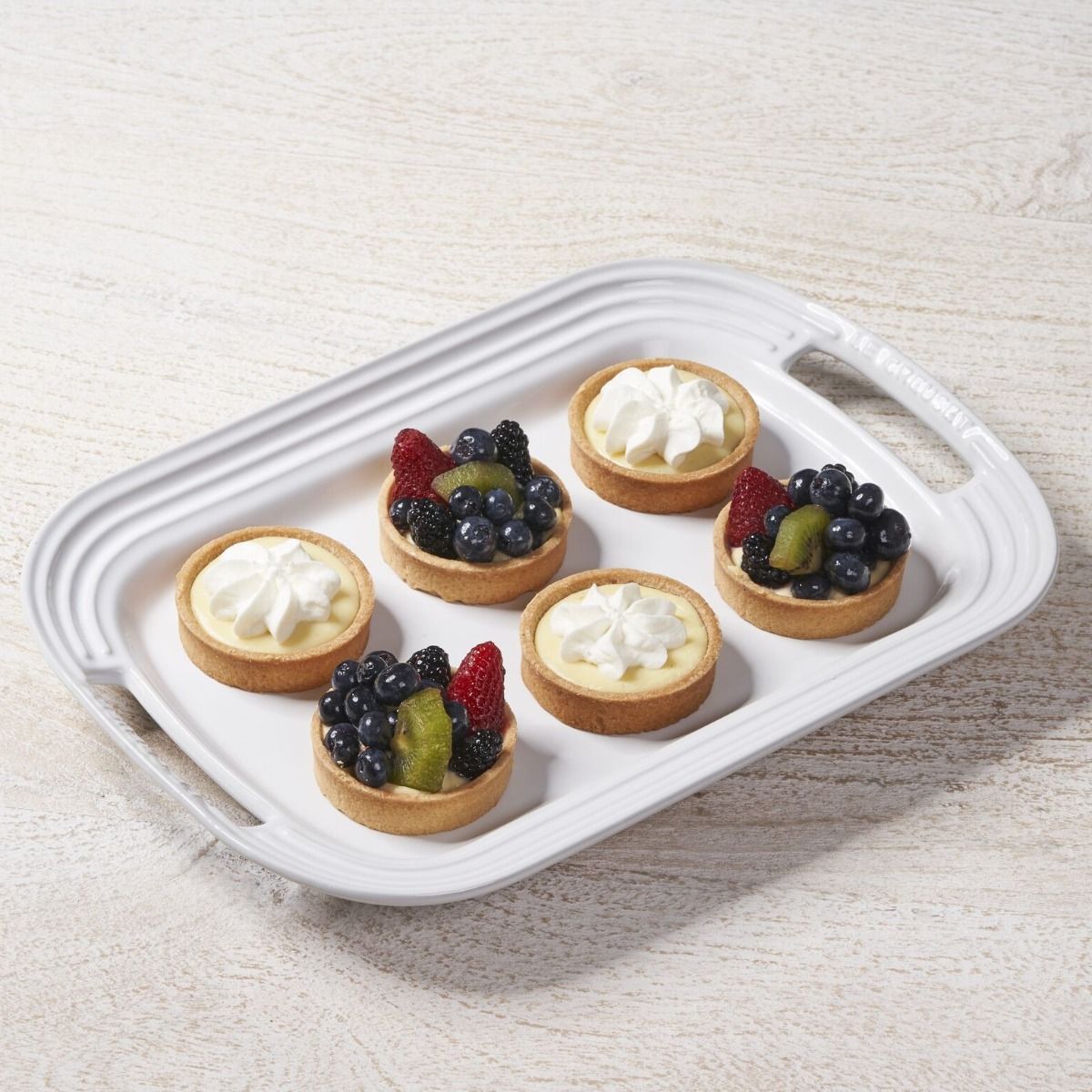  Le Creuset 14" Stoneware Serving Platter | White