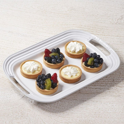  Le Creuset 14" Stoneware Serving Platter | White