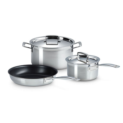  Le Creuset Classic Stainless Steel 5-Piece Cookware Set
