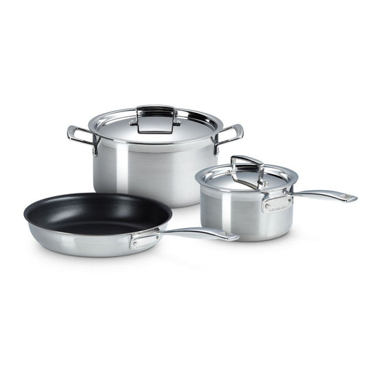  Le Creuset Classic Stainless Steel 5-Piece Cookware Set