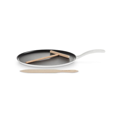  Le Creuset 10.25" Traditional Round Crepe Pan | White