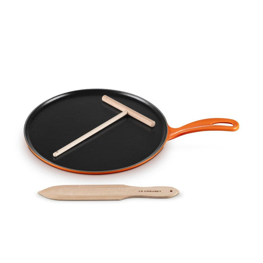  Le Creuset 10.25" Traditional Round Crepe Pan | Flame