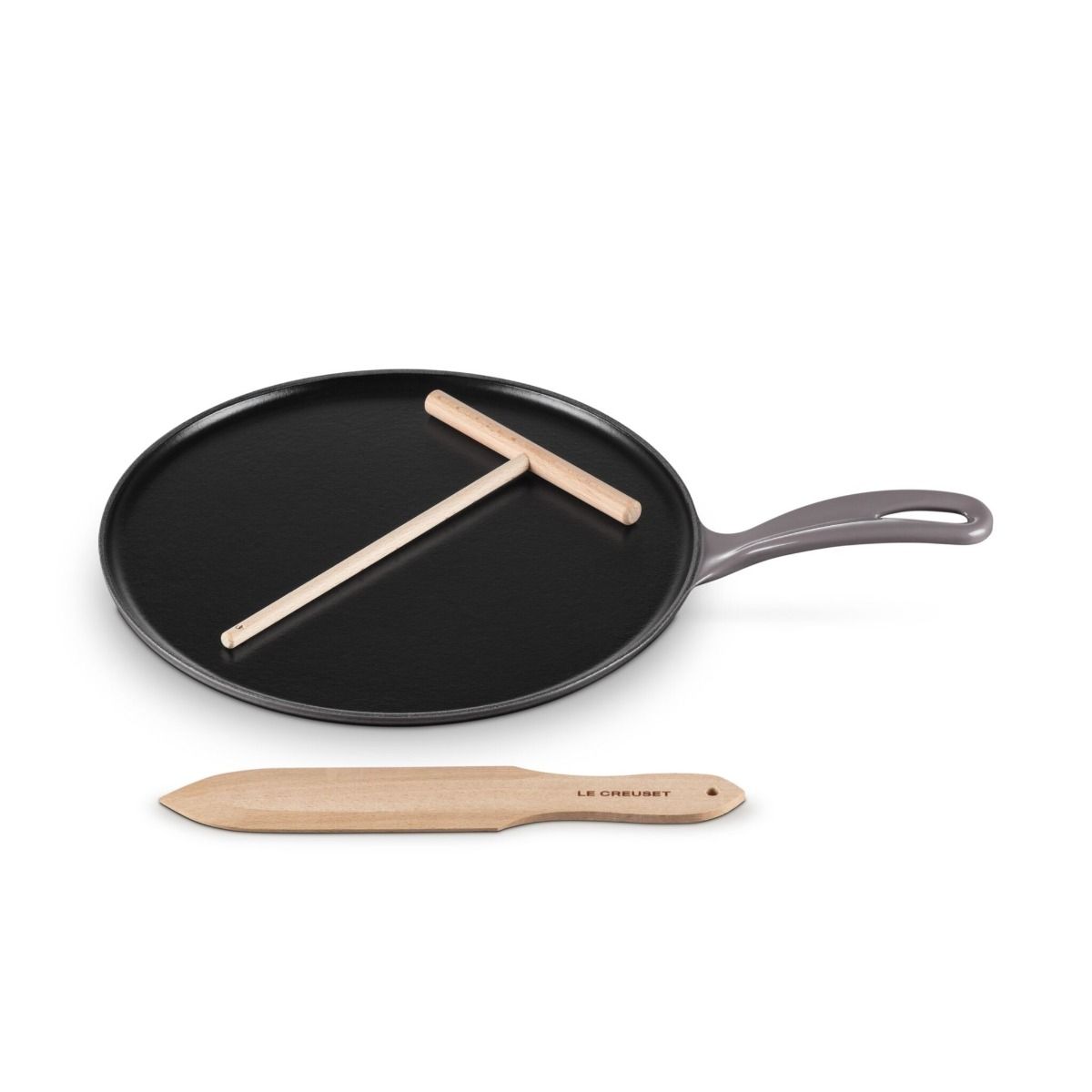  Le Creuset 10.25" Traditional Round Crepe Pan | Oyster