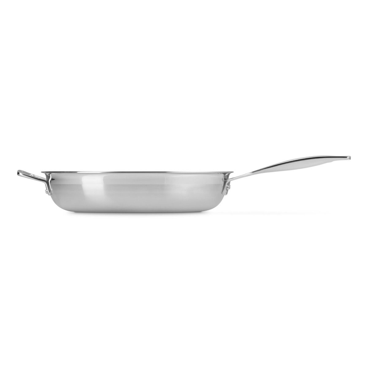  Le Creuset Classic Stainless Steel 12" Shallow Round Fry Pan