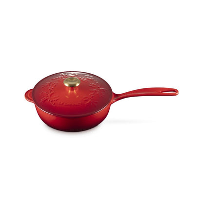  Le Creuset Holly Collection 2.25 Qt. Saucier | Cerise
