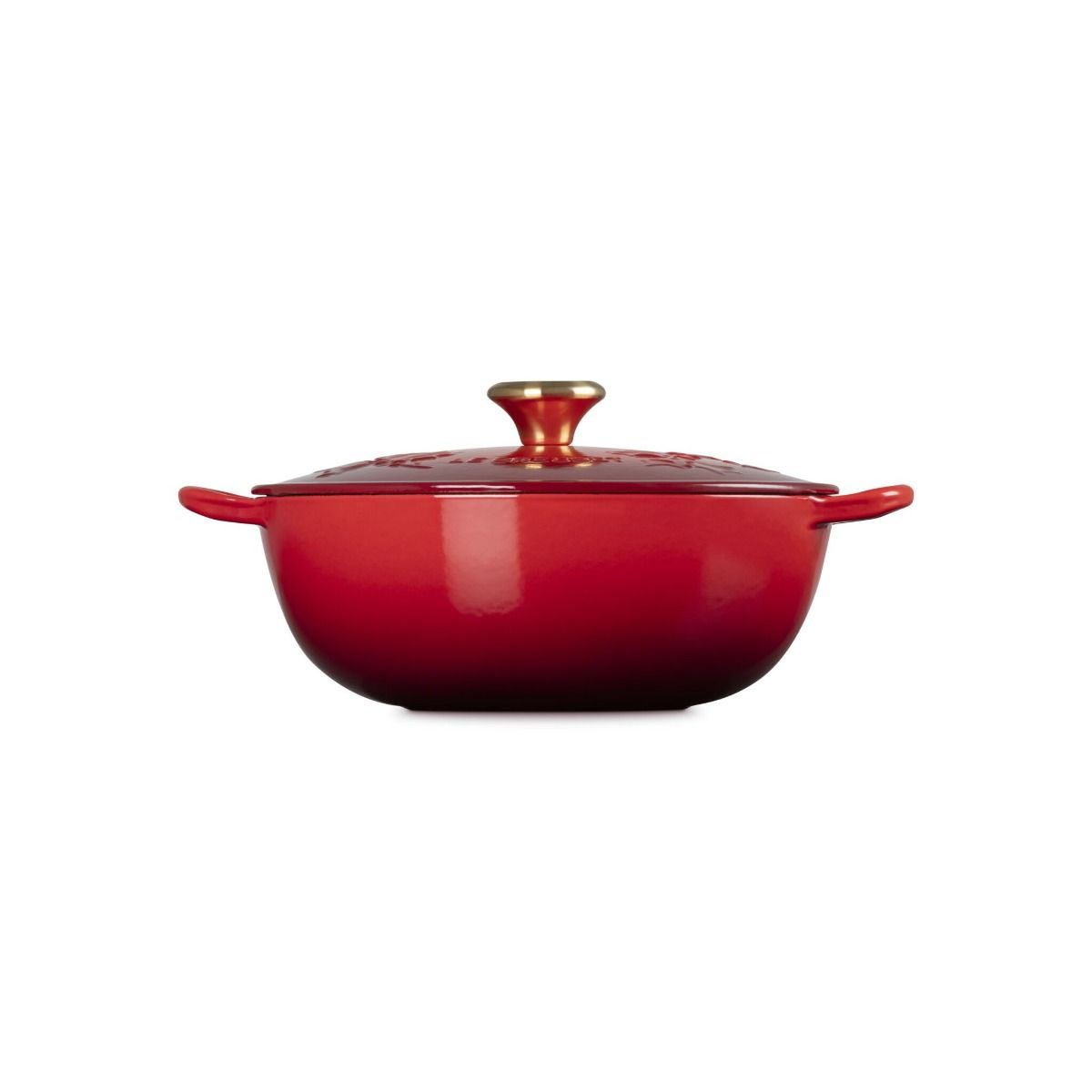  Le Creuset Holly Collection 4.5 Qt. Soup Pot | Cerise
