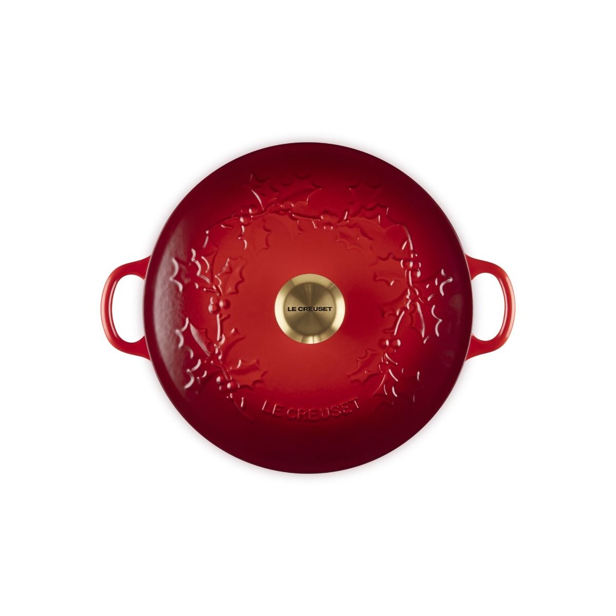  Le Creuset Holly Collection 4.5 Qt. Soup Pot | Cerise