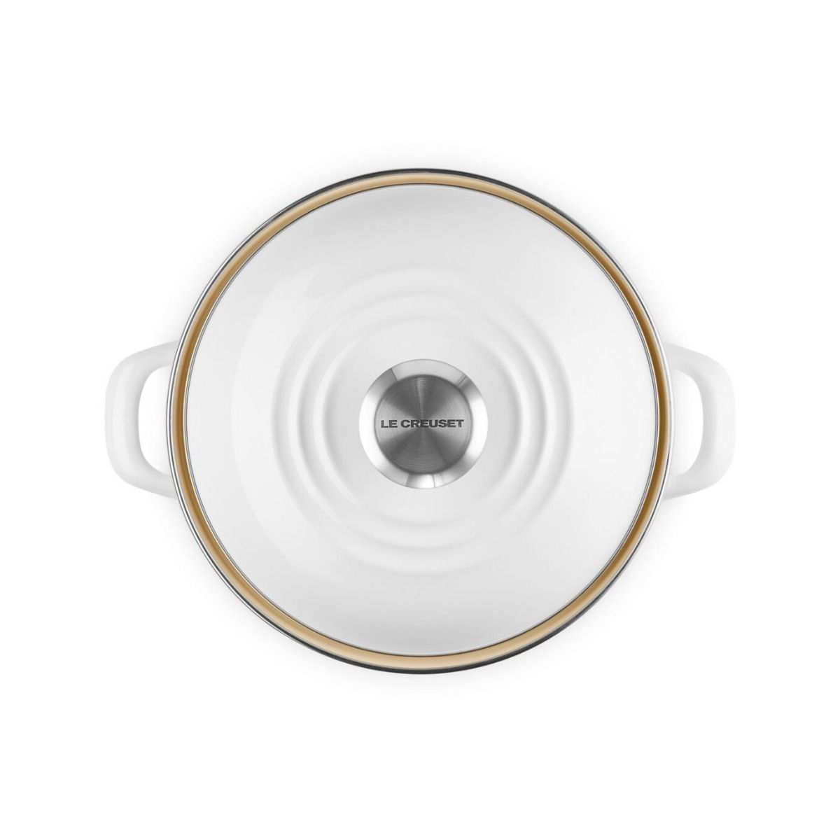  Le Creuset 3.8 Qt. Petite Enamel On Steel Stockpot | White