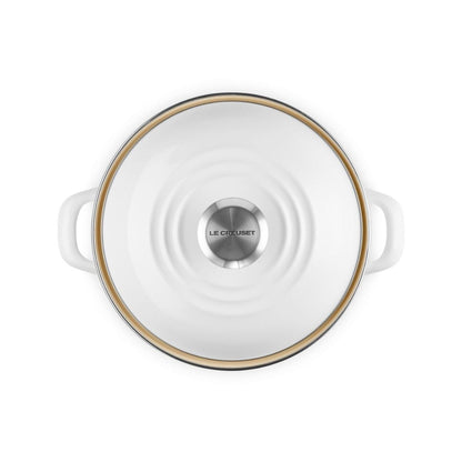  Le Creuset 3.8 Qt. Petite Enamel On Steel Stockpot | White