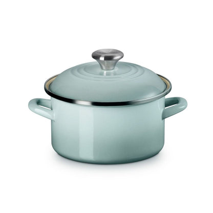  Le Creuset 3.8 Qt. Petite Enamel On Steel Stockpot | Sea Salt