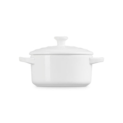  Le Creuset 24oz Round Mini Cocotte | White