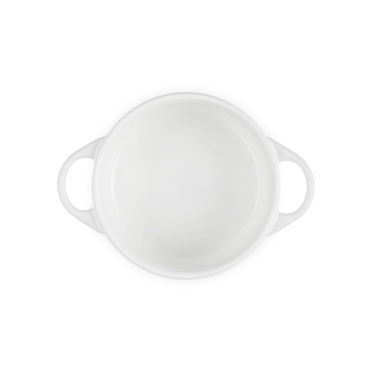  Le Creuset 24oz Round Mini Cocotte | White