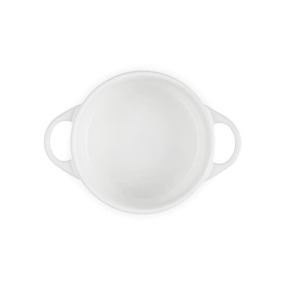  Le Creuset 24oz Round Mini Cocotte | White