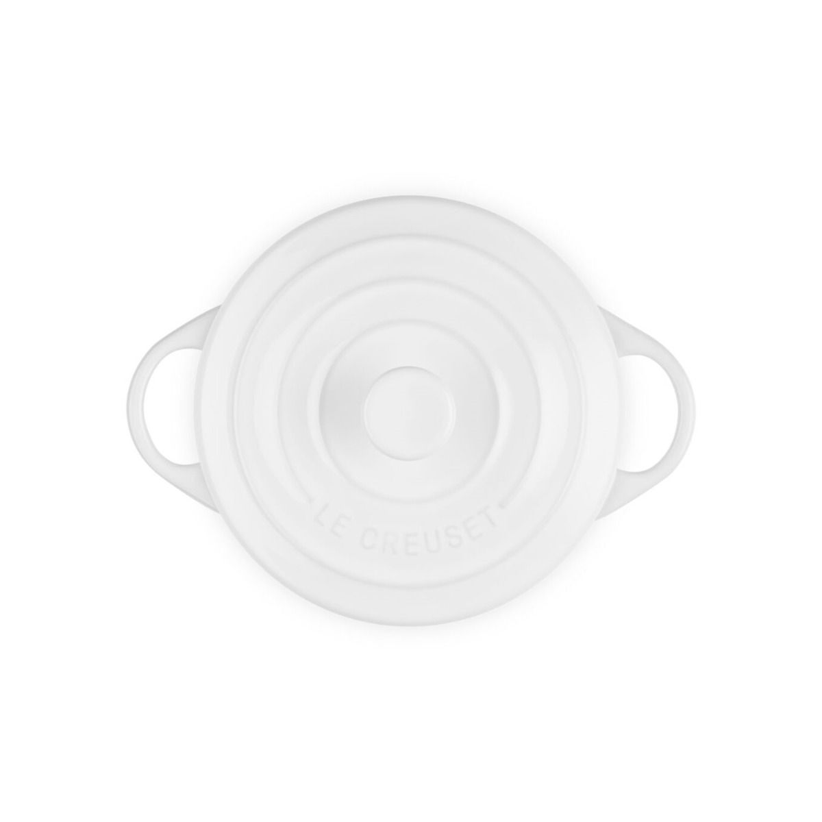  Le Creuset 24oz Round Mini Cocotte | White