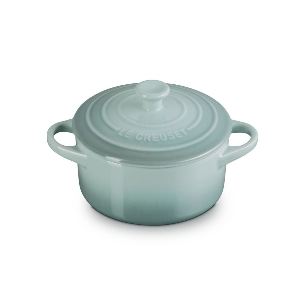  Le Creuset 24oz Round Mini Cocotte | Sea Salt